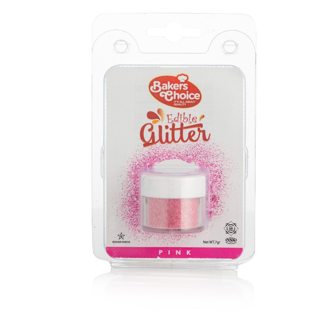 Pink Edible Glitter  Bakers Choice - Premium Kosher Baking Ingredients