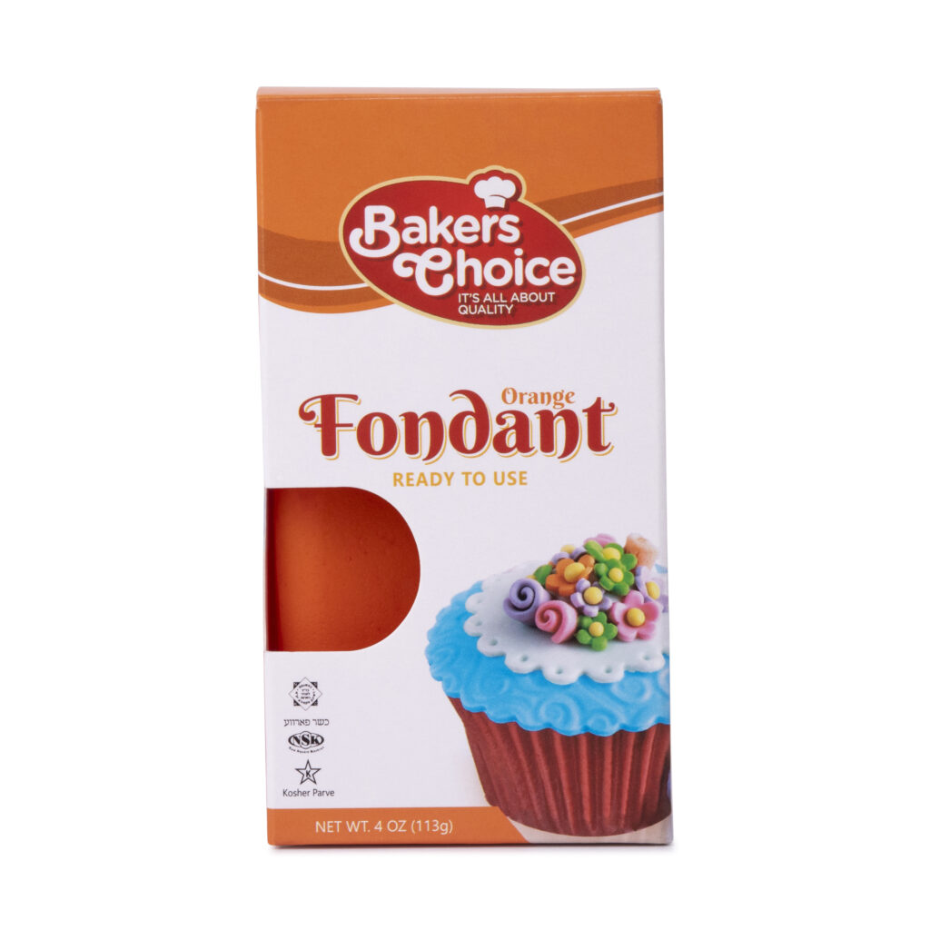 Orange Fondant Box Bakers Choice